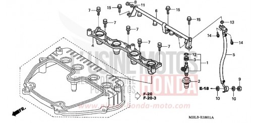 INJECTEUR CBR1000RR6 de 2006